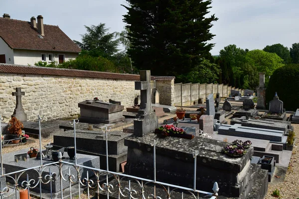 Vernouillet France May 2020 Cemetery Village Centre — Stock Photo, Image