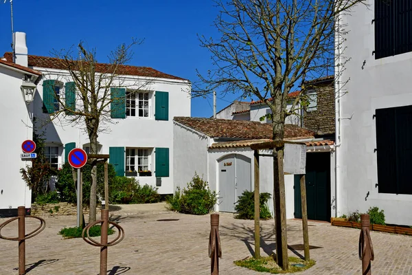 Les Portes Ile France March 2020 Picturesque Village Centre — стоковое фото