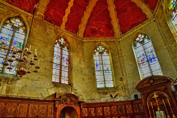 Ecouis França Julho 2015 Igreja Colegiada Construída Entre 1310 1313 — Fotografia de Stock