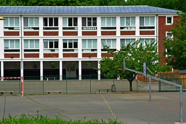 Verneuil Sur Seine Frankreich Mai 2020 Eine Grundschule — Stockfoto