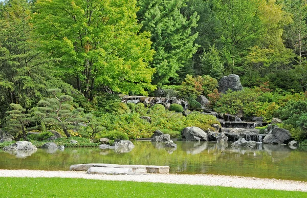มอนทร เบก แคนาดา นายน 2018 สวนญ นในสวนพฤกษศาสตร างข นในป — ภาพถ่ายสต็อก