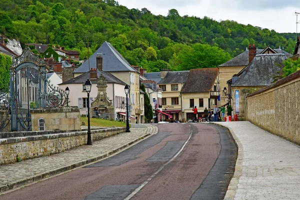 Roche Guyon Francia Junio 2020 Pueblo Histórico —  Fotos de Stock