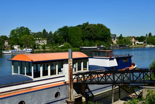 Triel Sur Seine France June 2020 Seine Riverside — Stock Photo, Image