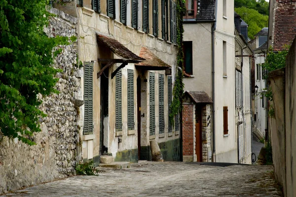 Roche Guyon Francja Czerwca 2020 Historyczna Wioska — Zdjęcie stockowe