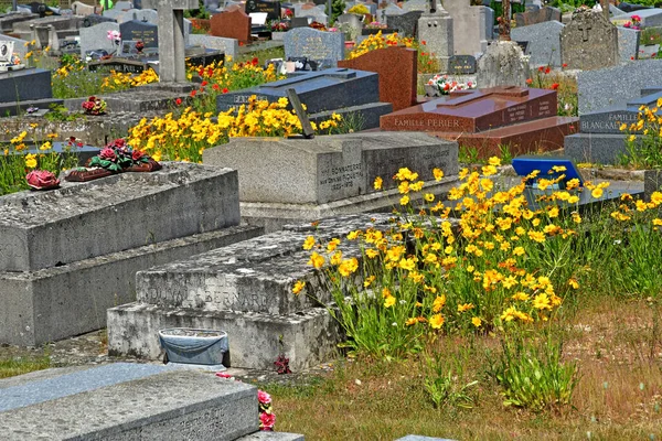 Aubergenville França Maio 2020 Cemitério — Fotografia de Stock