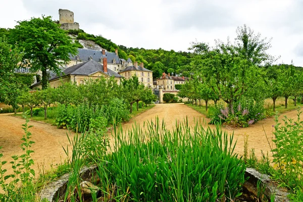 Roche Guyon Франція June 2020 Historic Castle — стокове фото
