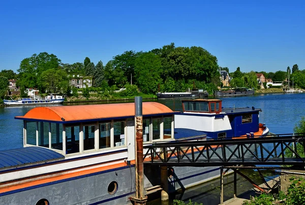 Triel Sur Seine France June 2020 Seine Riverside — Stock Photo, Image