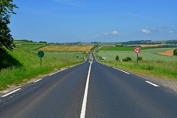 Buhy Buchet France May 2020 Road Village — Stock Photo, Image