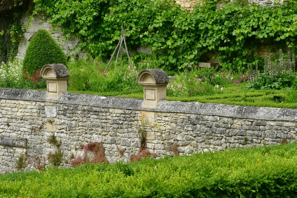 Chaussy Villarceaux Francia Junio 2020 Histórico Parque Del Castillo — Foto de Stock