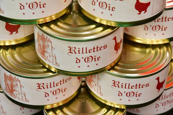 Jouy Josas France July 2020 Goose Rillettes Farmhouse Market — Stock Photo, Image