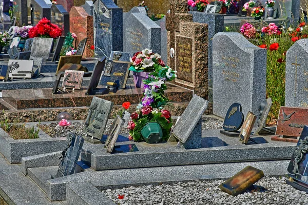 Aubergenville Francia Maggio 2020 Cimitero — Foto Stock