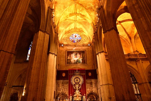 Sevilla Spanien Augusti 2019 Den Historiska Katedralen — Stockfoto