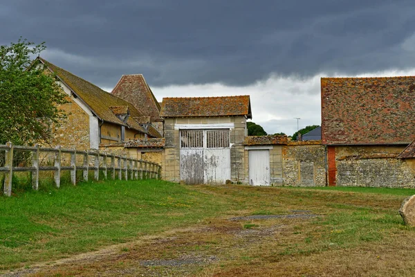 Buhy France July 2020 Farm Picturesque Village — 图库照片