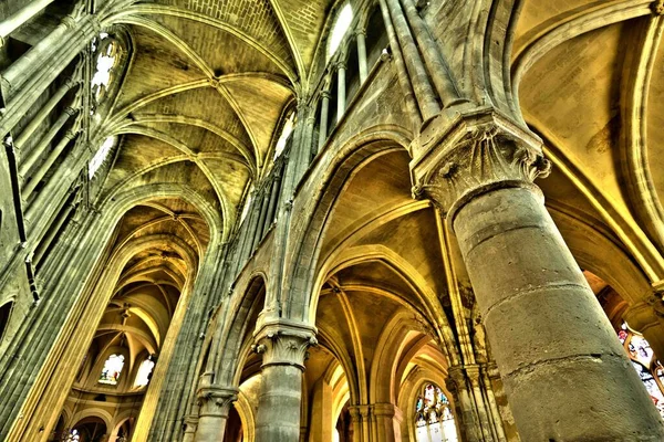 Triela Sur Seine Francie Června 2020 Historický Kostel Martina — Stock fotografie
