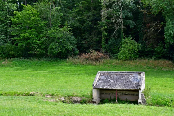 Cere Ronde France July 2020 Landscape Front Castle Montpoupon — 图库照片