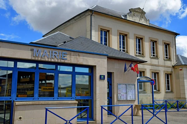 Les Thilliers Vexin Frankrijk Juli 2020 Het Stadhuis — Stockfoto