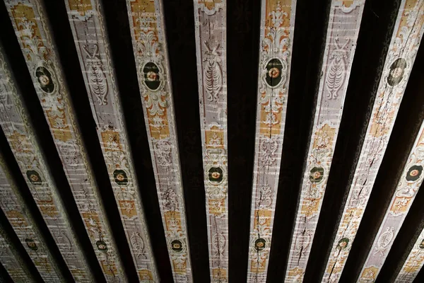 Valencay France July 2020 Renaissance Ceiling Castle Talleyrand — Stock Photo, Image