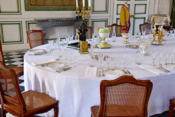 Valencay Francia Luglio 2020 Sala Pranzo Del Castello Talleyrand — Foto Stock