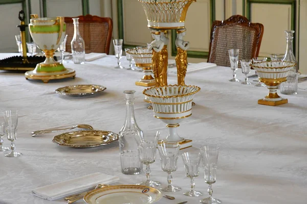 Valencay Francia Luglio 2020 Sala Pranzo Del Castello Talleyrand — Foto Stock