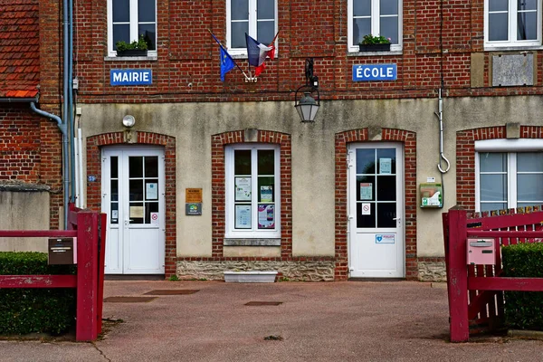 Richeville France Juillet 2020 Mairie — Photo