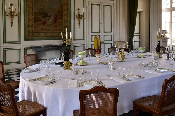 Valencay France July 2020 Dining Room Castle Talleyrand — Stock Photo, Image