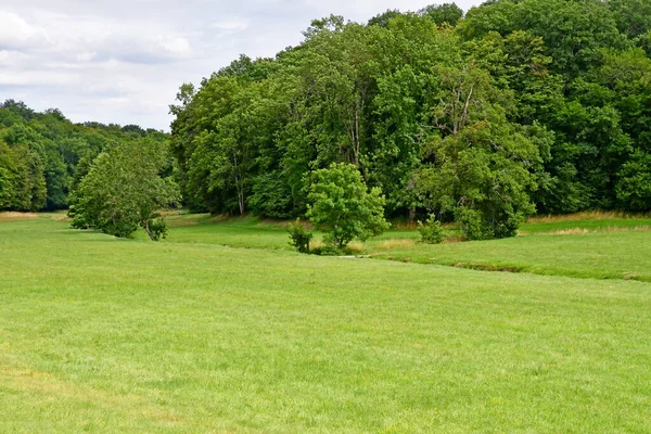 Cere Ronde Frankrike Juli 2020 Landskapet Framför Slottet Montpoupon — Stockfoto