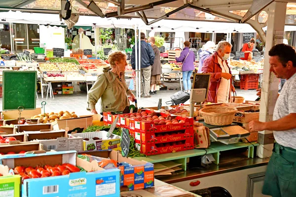 Loches Francia Julio 2020 Verduras Mercado —  Fotos de Stock
