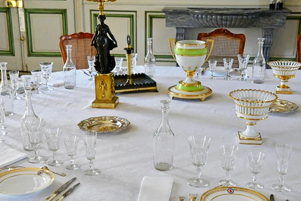 Valencay Francia Julio 2020 Comedor Castillo Talleyrand — Foto de Stock