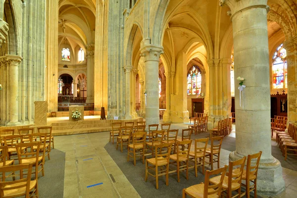 Triel Sur Seine Francia Giugno 2020 Storica Chiesa San Martino — Foto Stock