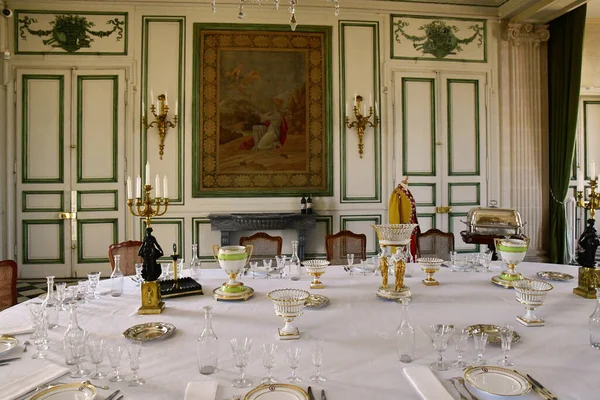 Valencay France July 2020 Dining Room Castle Talleyrand — Stock Photo, Image