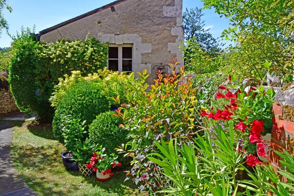 Chedigny Frankreich Juli 2020 Das Blühende Dorf Chedigny Sommer — Stockfoto