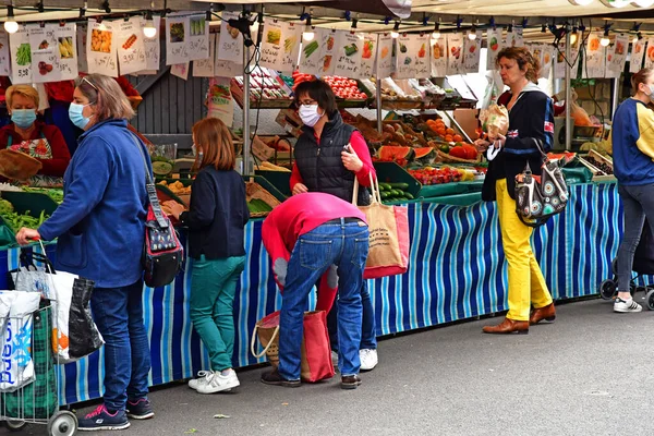Verneuil Sur Seine France June 2020 Market — 스톡 사진
