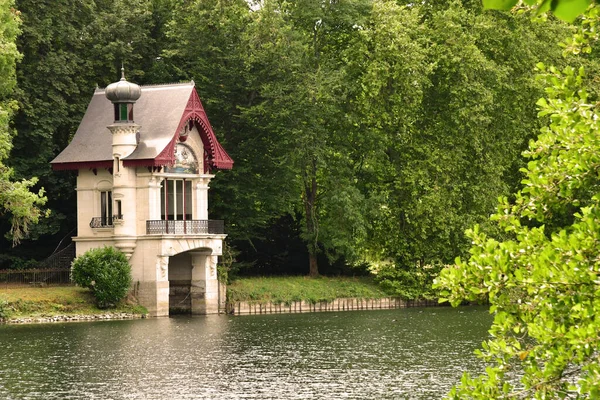 Olivet França Julho 2020 Casa Barcos Nos Bancos Loiret — Fotografia de Stock