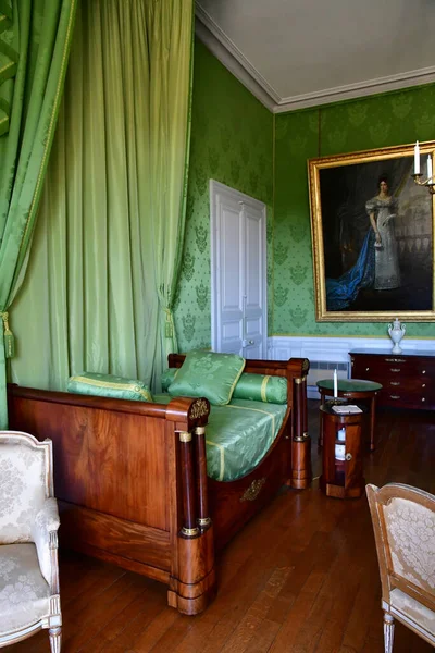 Valencay Franciaország 2020 Július Dino Hercegnő Hálószobája Talleyrand Kastélyában — Stock Fotó