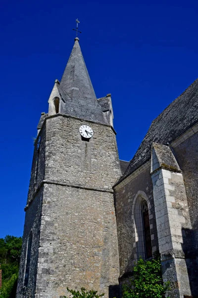 Chedigny France July 2020 Saint Pierre Church Summer — 스톡 사진