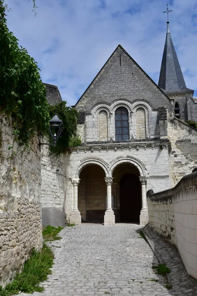 Montrichard Francie Červenec 2020 Kostel Sainte Croix Historickém Městě Létě — Stock fotografie