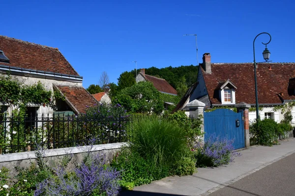 Chedigny France July 2020 Flowered Village Chedigny Summer — Stock Photo, Image