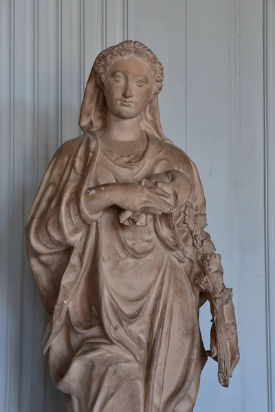 Valencay France Juillet 2020 Statue Dans Château Talleyrand — Photo