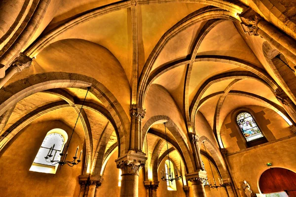 Verneuil Sur Seine Francia Junio 2020 Histórica Iglesia San Martín —  Fotos de Stock