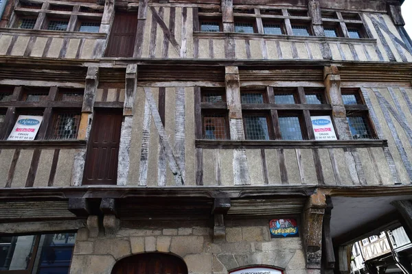 Dinan Francia Settembre 2020 Restauro Una Vecchia Casa Rinascimentale — Foto Stock