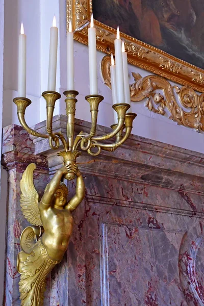 Версаль Франция Сентябрь 2020 Малахитовый Зал Большом Трианоне Поместье Марии — стоковое фото