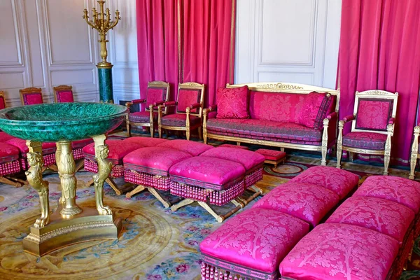 Versailles France September 2020 Malachite Room Grand Trianon Marie Antoinette — Stock Photo, Image