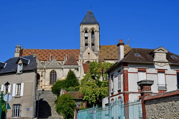 Ветей Франция Сентября 2020 Года Церковь Нотр Дам Живописной Деревне — стоковое фото
