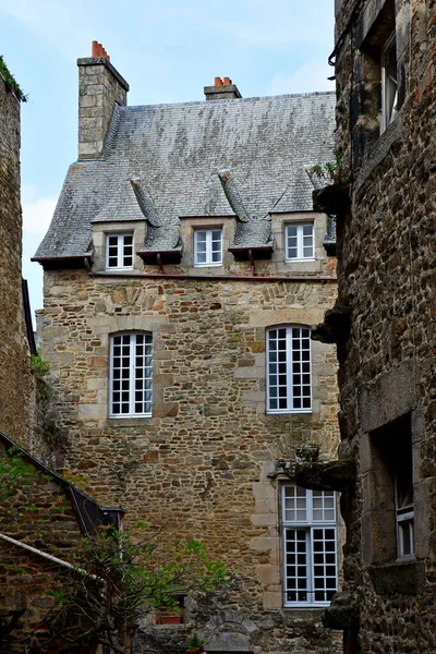 Dinan França Setembro 2020 Pitoresca Cidade — Fotografia de Stock