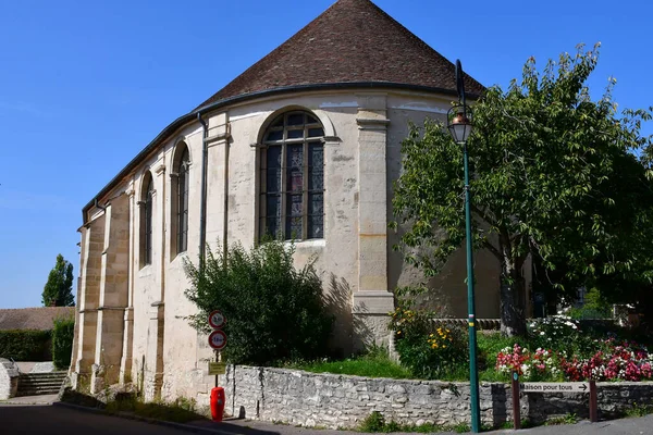 Follainville Dennemont Francja Wrzesień 2020 Kościół Marcina Malowniczej Miejscowości — Zdjęcie stockowe