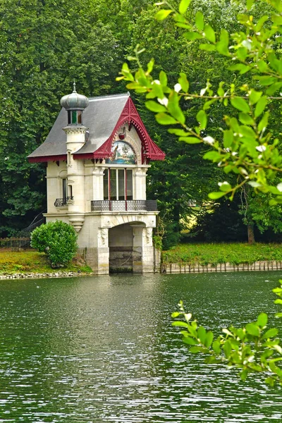 Olivet França Julho 2020 Casa Barcos Nos Bancos Loiret — Fotografia de Stock