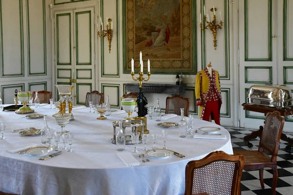 Valencay Francia Julio 2020 Comedor Castillo Talleyrand —  Fotos de Stock