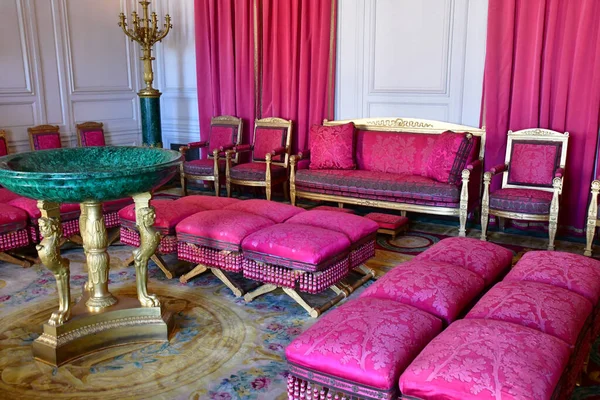 Versailles France September 2020 Malachite Room Grand Trianon Marie Antoinette — стокове фото