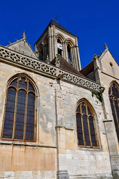 Vetheuil France September 2020 Notre Dame Church Picturesque Village — Stock Photo, Image