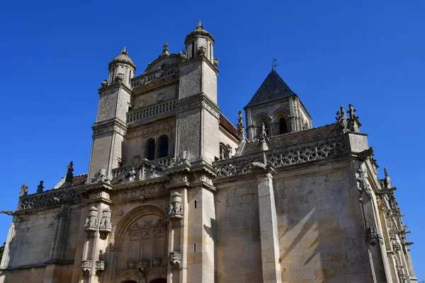 Vetheuil Francia Septiembre 2020 Iglesia Notre Dame Pintoresco Pueblo — Foto de Stock